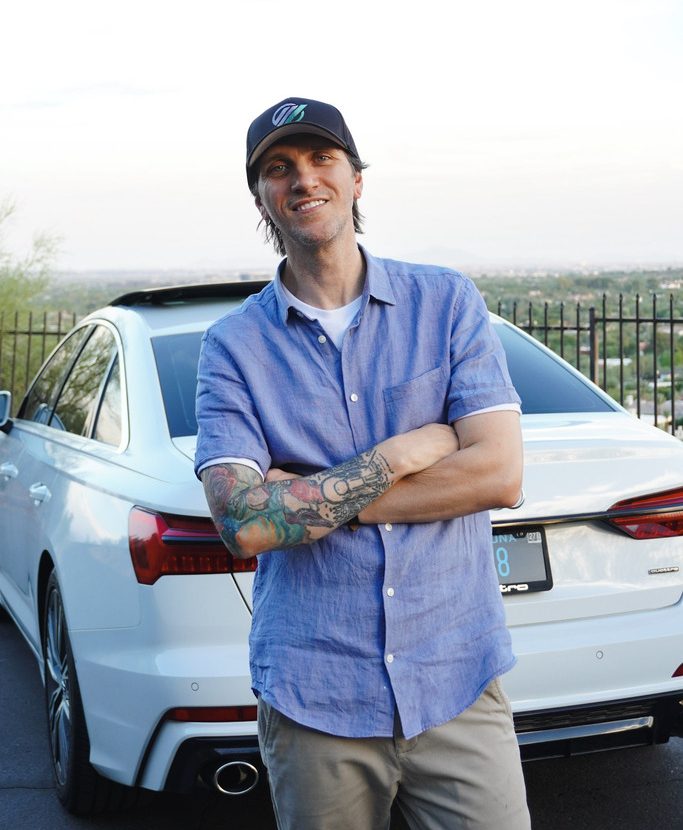 Renz Klingenberg with a premium automotive vehicle